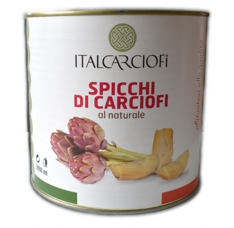 Артишоки різані 2,6 кг у власному соці тм "Italcarciofi "